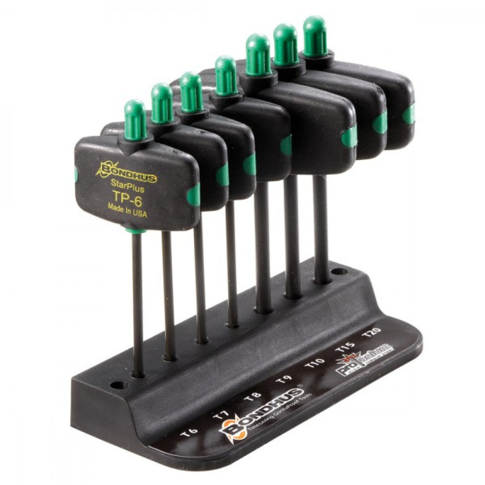 T6 - T20 Bondhus Hex Key Set Star Wing 7Pce