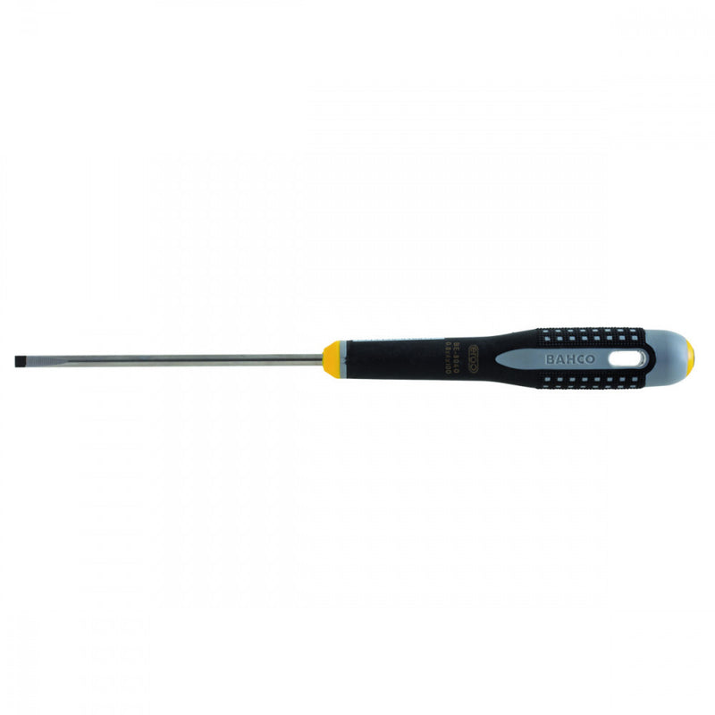 Bahco ERGO™ Slotted Straight Tipped Screwdriver With Rubber Grip 4mm x 100mm