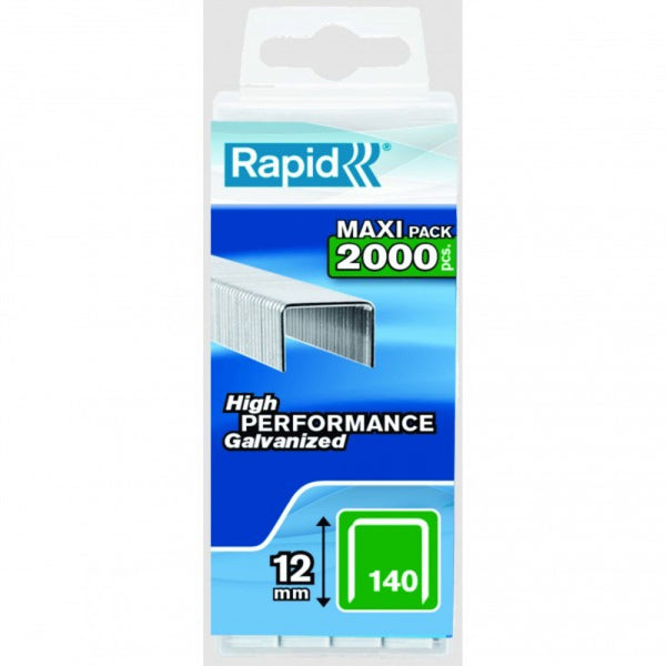 Rapid Staples 140/12 2000pcs Plastic Box