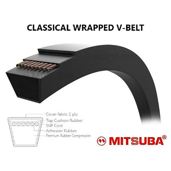Mitsuba A/13 Classical V-Belt x 89" - A89