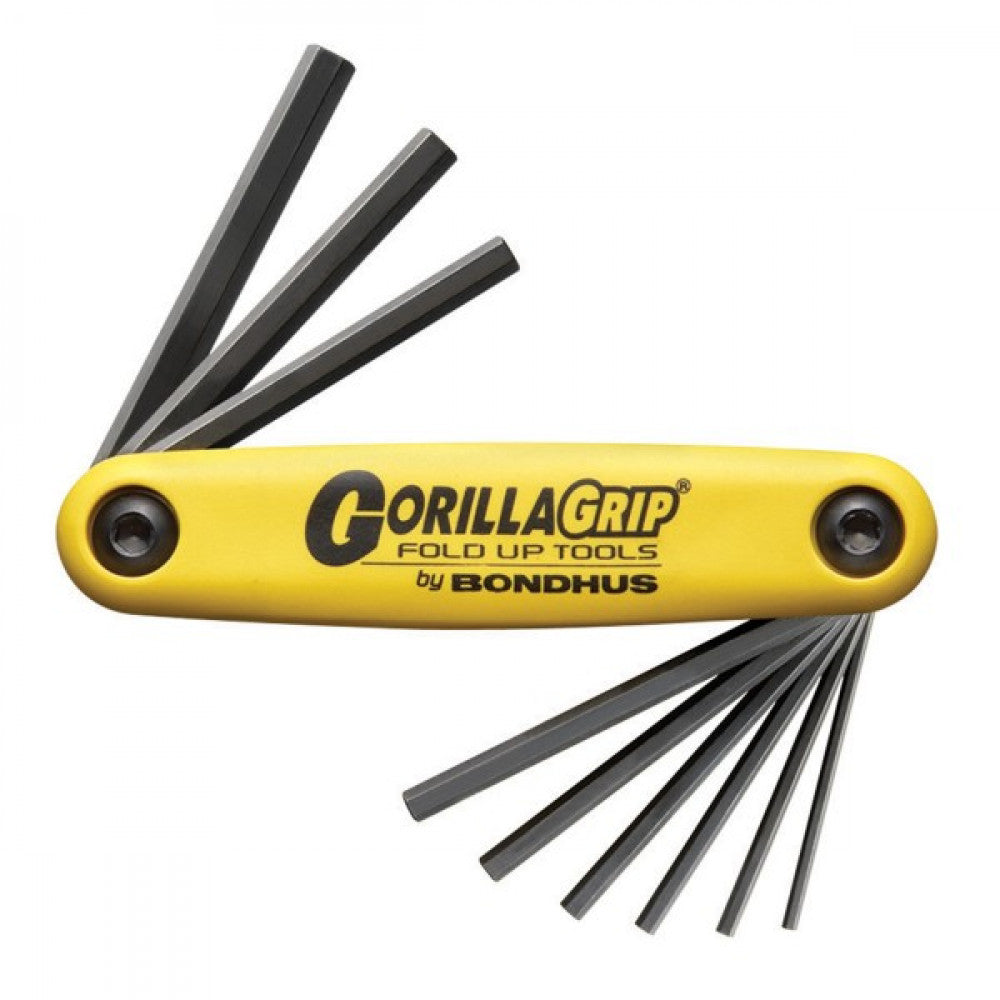 5/64"-1/4" Bondhus 9Pce Gorillagrip Hex Key Set