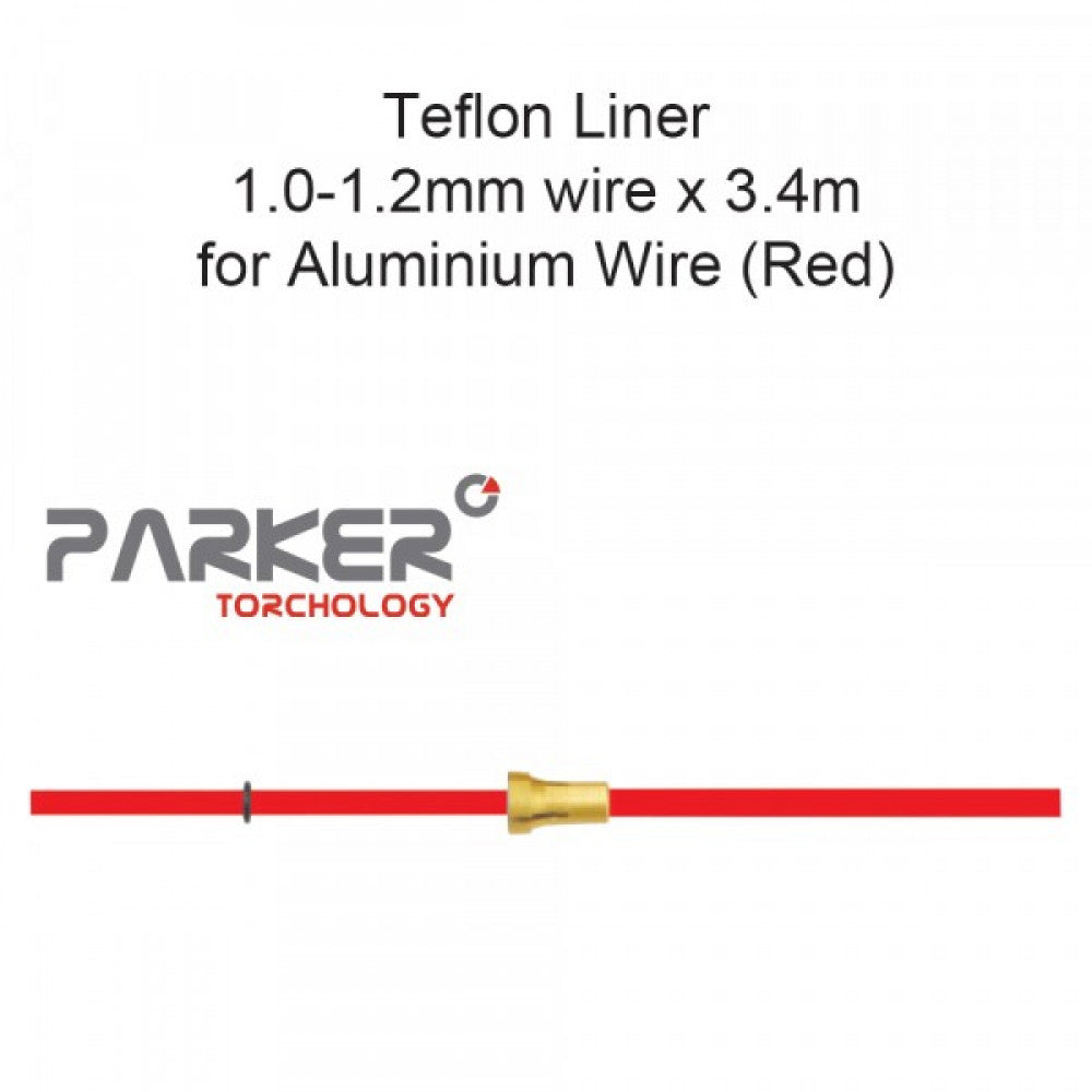 Teflon Liner 1.0-1.2mm x 3.4m For Soft Wire (Red)