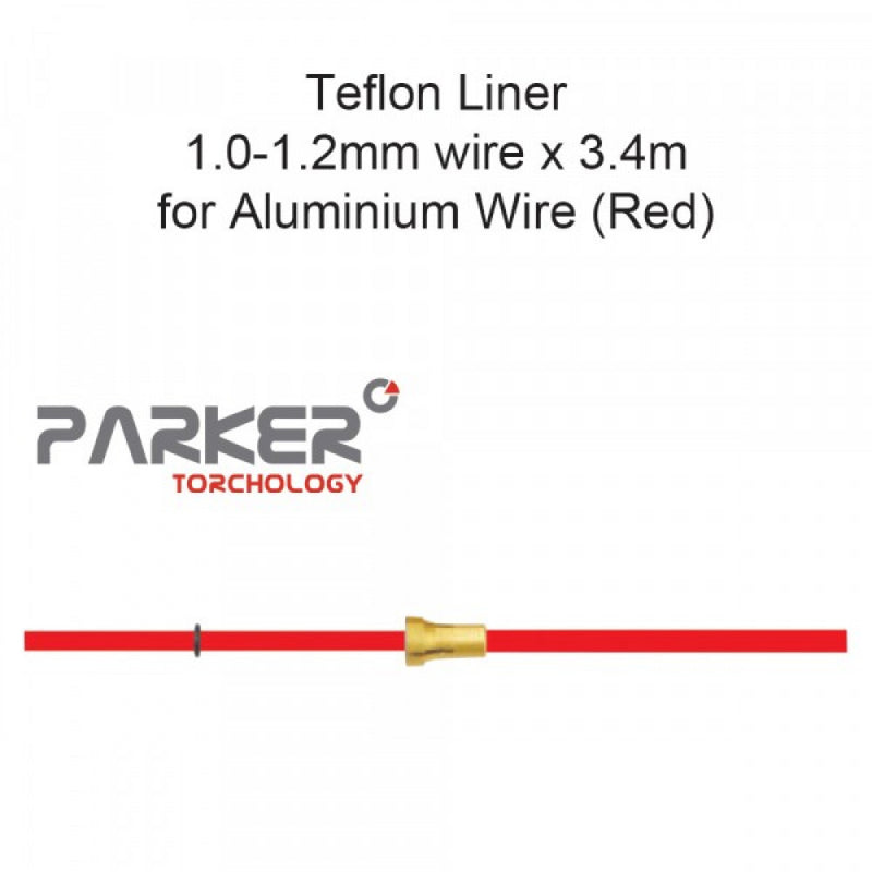 Teflon Liner 1.0-1.2mm x 3.4m For Soft Wire (Red)