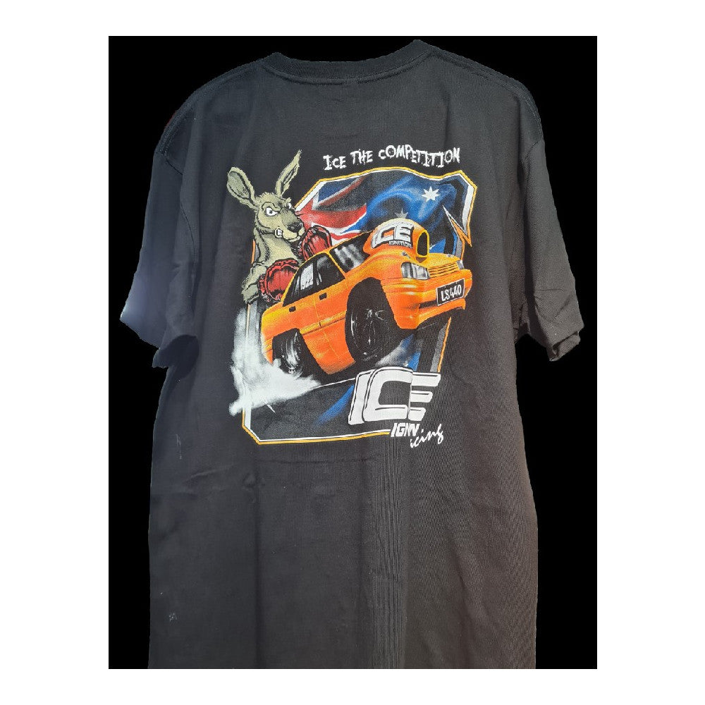 Ice Ignition Racing T-Shirt Adult Large - Black#LTA-VN