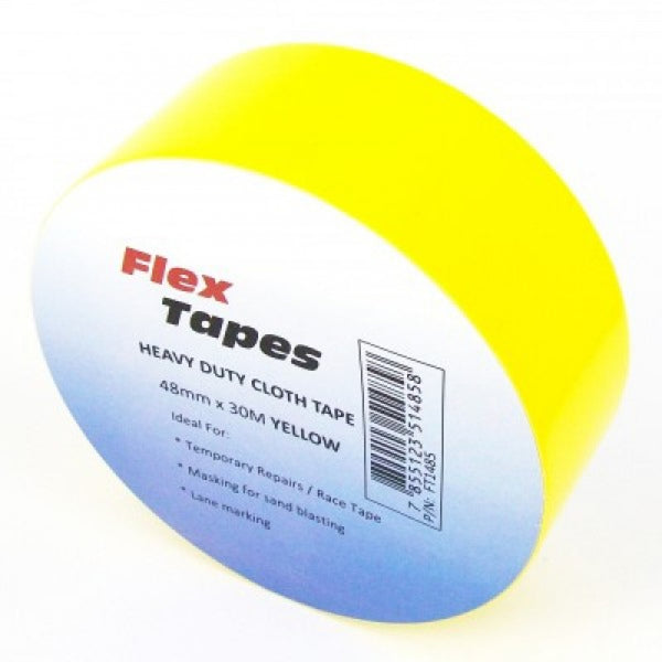 2 Pack Yellow Cloth Tape 48mm x 30M