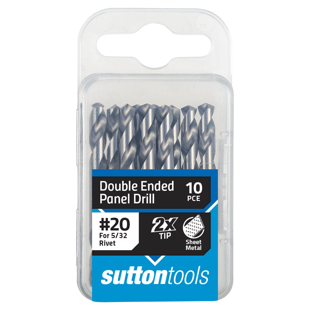 #20 Tupoint Panel Drills – Double Ended – Silver Bullet – 10 Pack