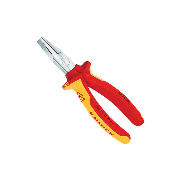 Knipex 160mm (6") VDE Flat Nose Pliers