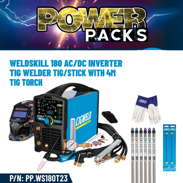CIGWELD WeldSkill 180 AC/DC Power Pack PP.WS180T23