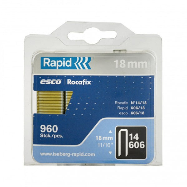 Rapid Staples 606/18 Mini 600pcs