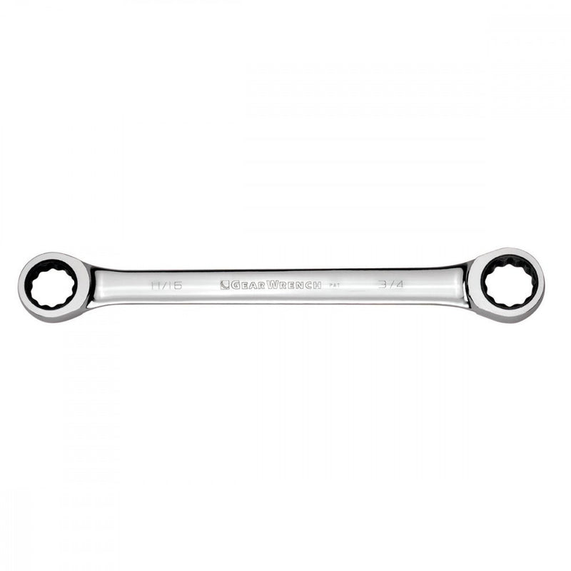 GearWrench 17mm x 19mm 12 Point Double Box Ratcheting Wrench