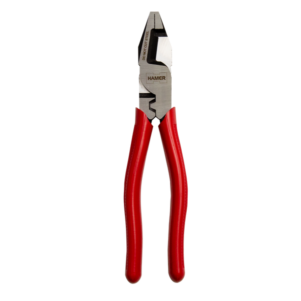 Hamer Tools Pliers  8.5in W/Crimp Cross Cut With Moulded Grip