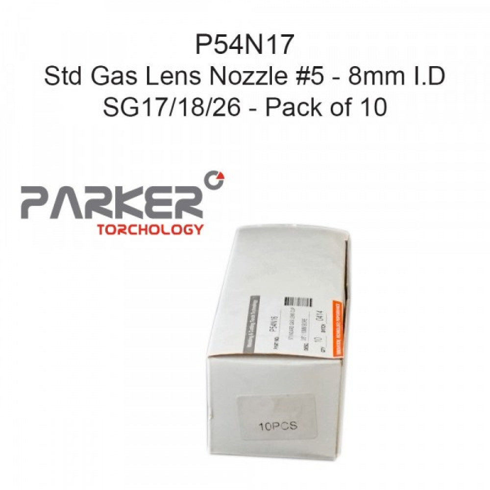 Std Gas Lens Cup 8mm Bore  #5 SG17/18/26 Pkt 10