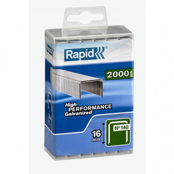Rapid Staples 140/16 2000pcs Plastic Box