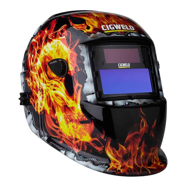 Cigweld WeldSkill Auto-Darkening Helmet, Flame – 454335