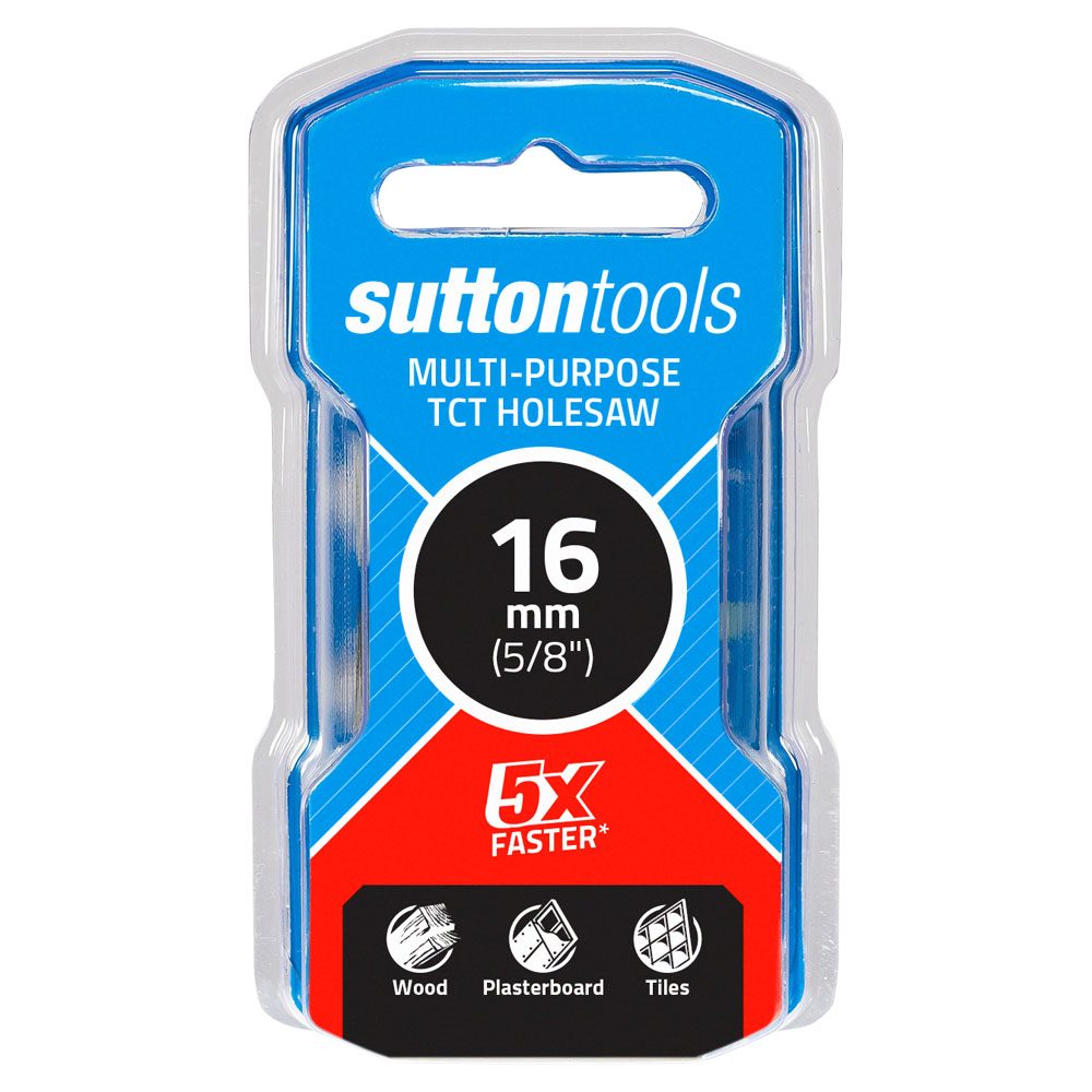 16mm Sutton Multipurpose TCT Holesaw