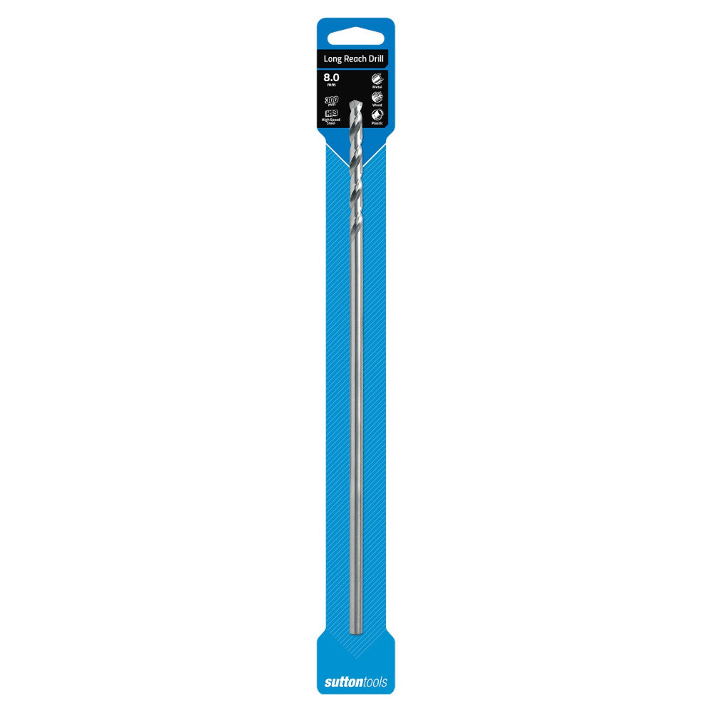Sutton Tools Extra Long Series Drill Bit 8.00 x 300mm HSS