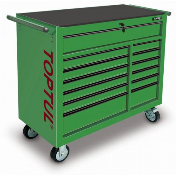 Toptul 13 Drawer Roll Cabinet Green