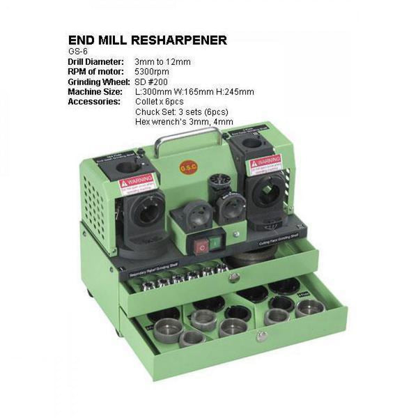 GS-6 End Mill Resharpener