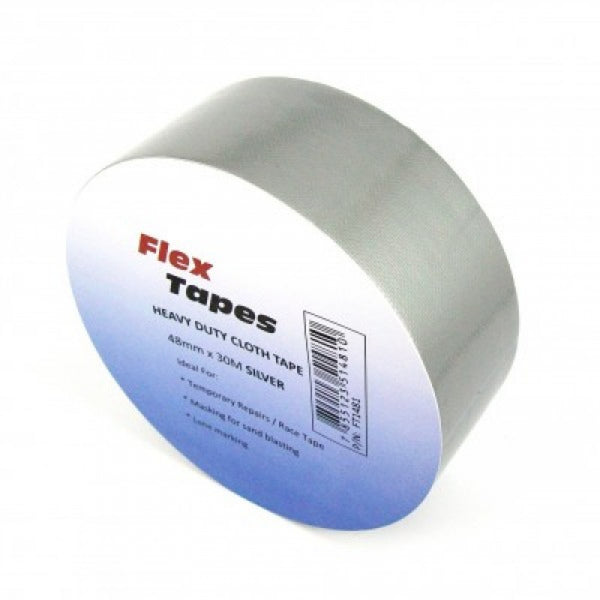 2 Pack Silver Cloth Tape 48mm x 30M