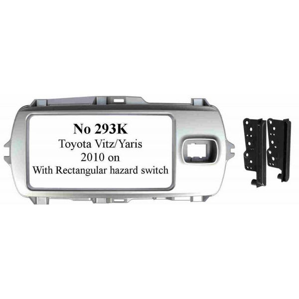 Toyota Vitz Yarris 2010 - On Silver (Oblong Hazard)