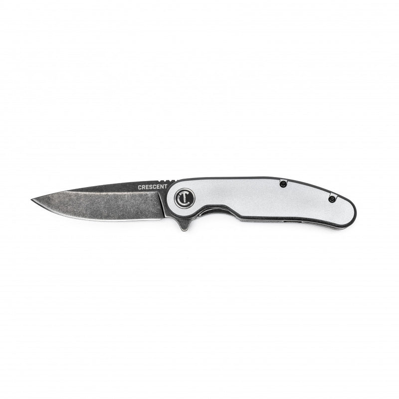 3-1/4" Drop Point Aluminum Handle Pocket Knife