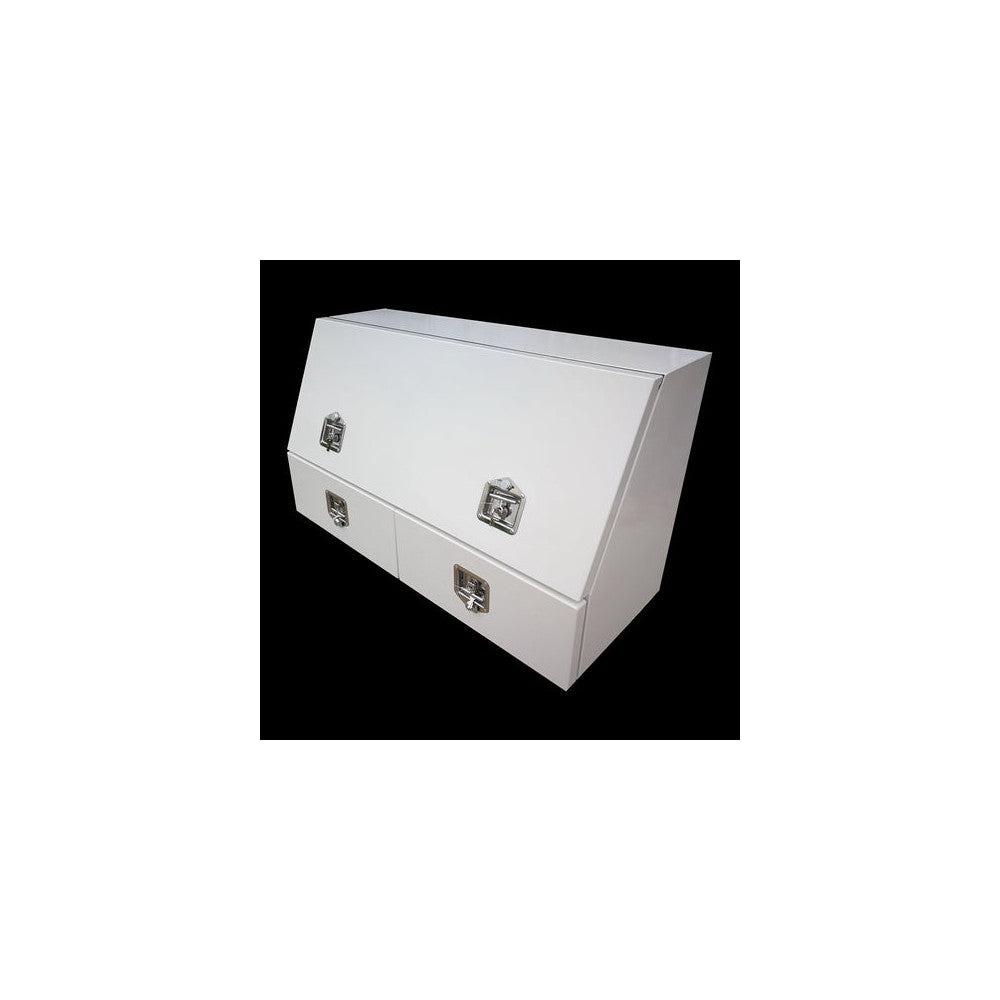 Trade Station 3/4 Opening Toolbox With 2 Drawers - White