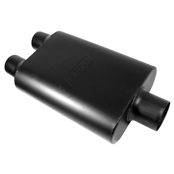 3 Chamber Exhaust Muffler 2.5" Dual Centre In - 3.0" Centre Out (Black Finish)