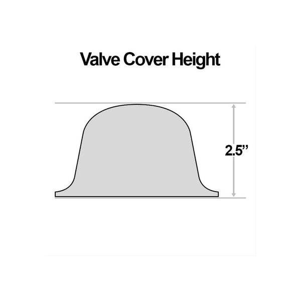 Proform Valve Covers Short Steel Orange  Chev BB #141-789