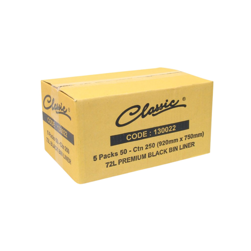 Classic 72L Bin Liner Black