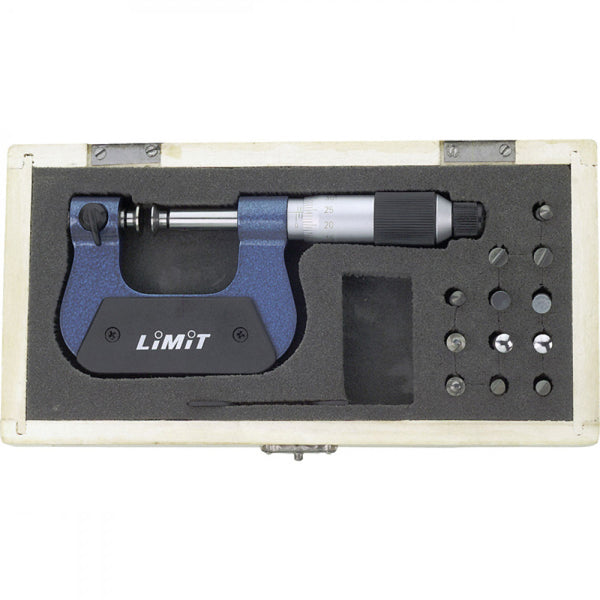 Limit Universal Micrometer W/Tips 0-25mm