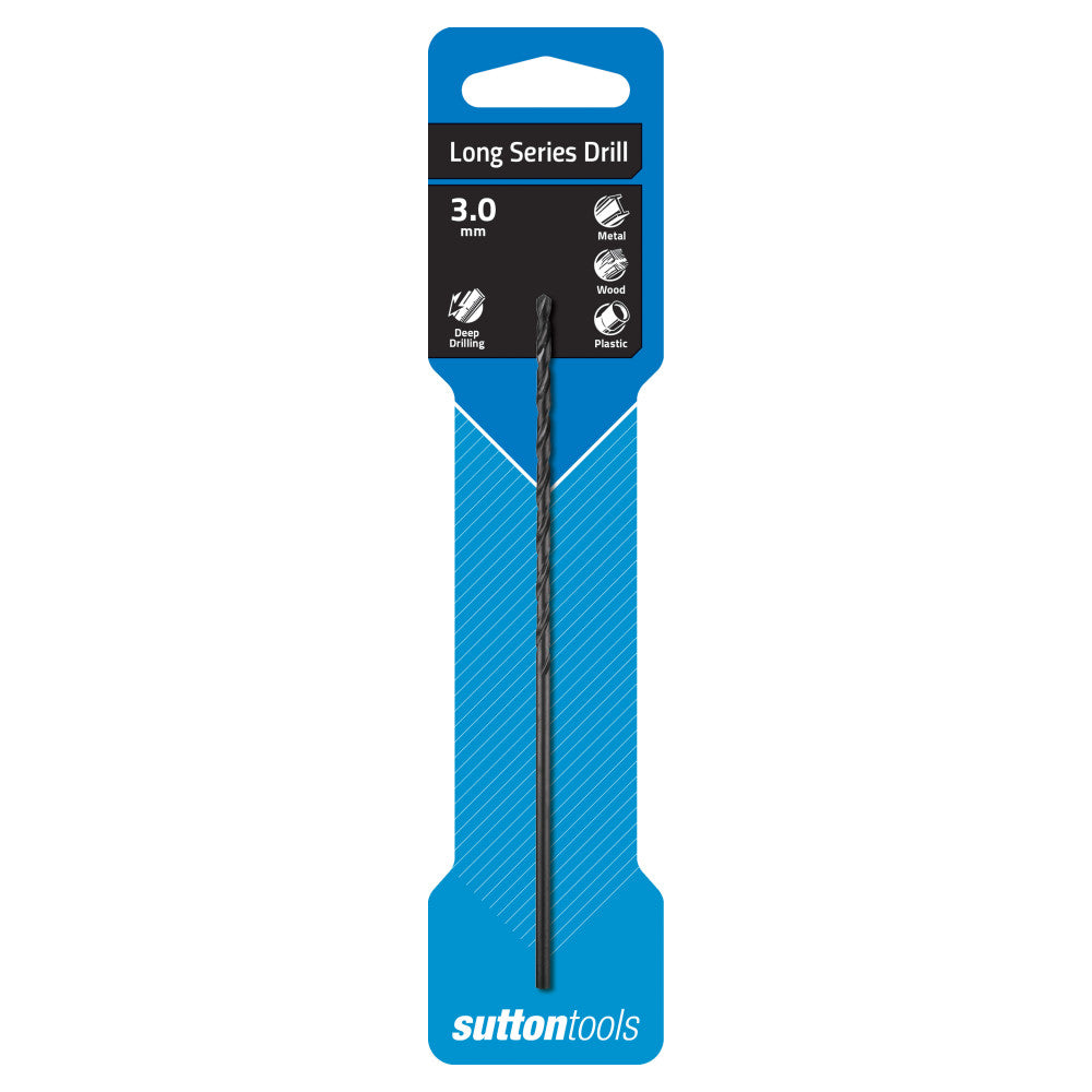 Sutton Tools Long Series Drill Bit 3.0mm HSS