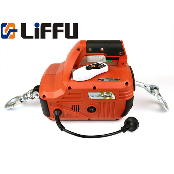 Liffu Portable Electric Hoist 230V With Remote 4.6m 450Kg