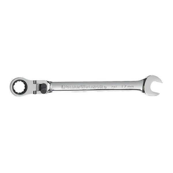 Gearwrench 17mm 12 Point XL Locking Flex Head Ratcheting Combination Wrench
