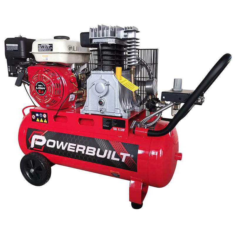 Powerbuilt Air Compressor 50L 6.5Hp (Lifan Engine)