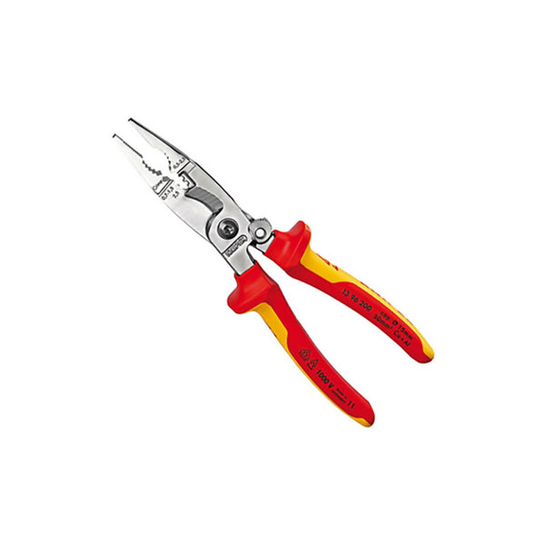 Knipex 200mm 6-In-1 VDE Electrical Installation Pliers With Spring