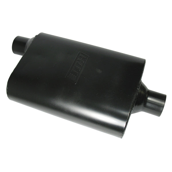 3 Chamber Exhaust Muffler 2.25" Offset In - Centre Out (Black Finish)