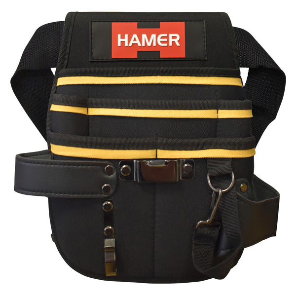 Hamer Tools Electricians Tool Pouch  6 Pocket With Belt
