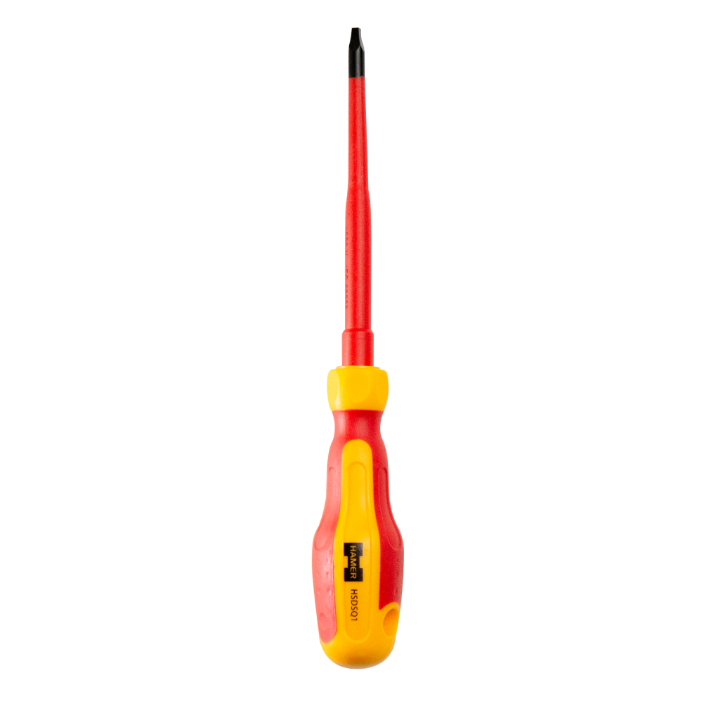 Hamer Tools Screwdriver 1000V Slim Shaft Square Head #1