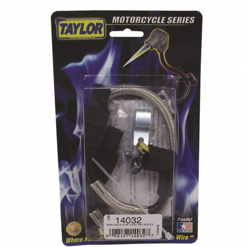 Taylor Lead Set 8mm Harley Motorcycle (Black) Shielded 80-98 FX/FL Twin