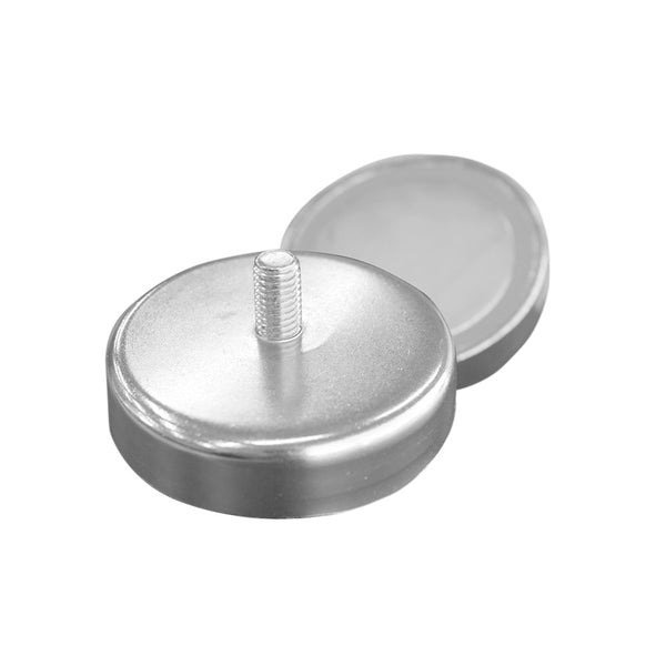 Neodymium Pot Magnet Ø75mm x 17.8mm - M10 External Thread