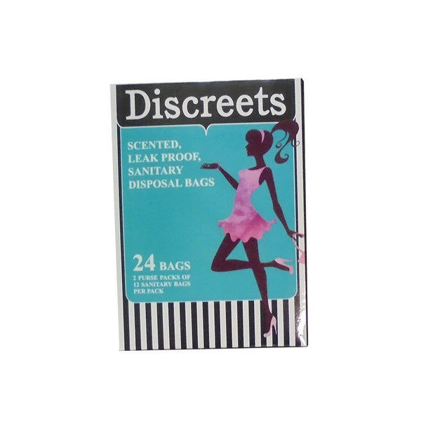 Discreet Sanitary Bags 24s, 1 Carton (24 x 24s)