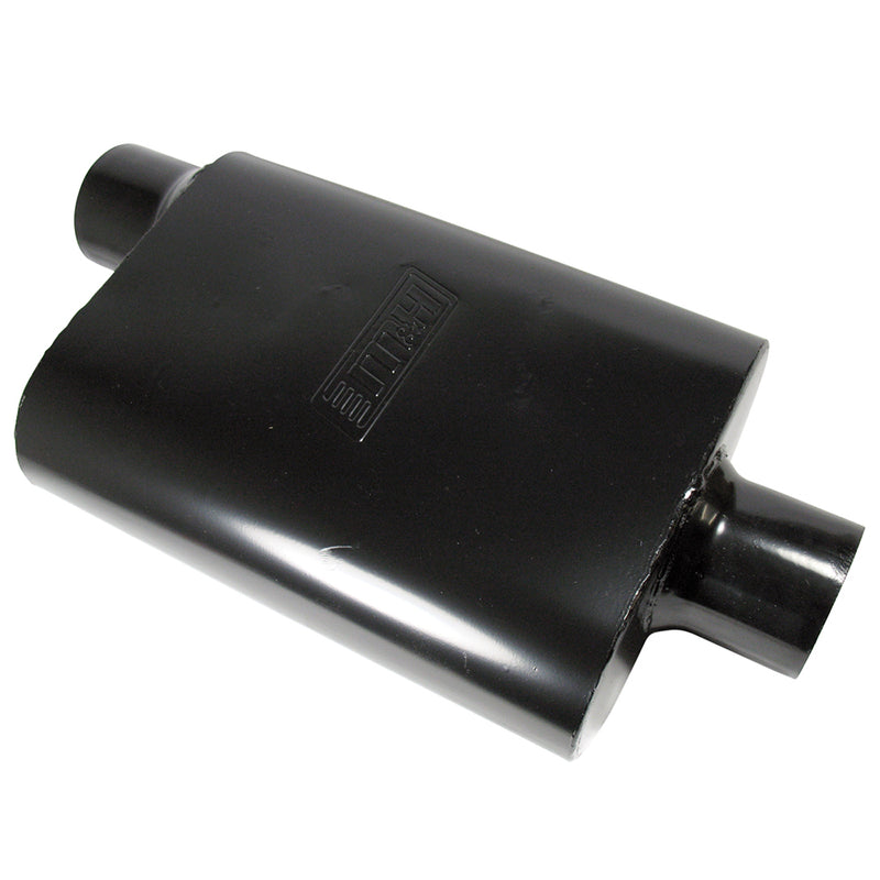 3 Chamber Exhaust Muffler 3.0" Offset In - Centre Out (Black Finish)