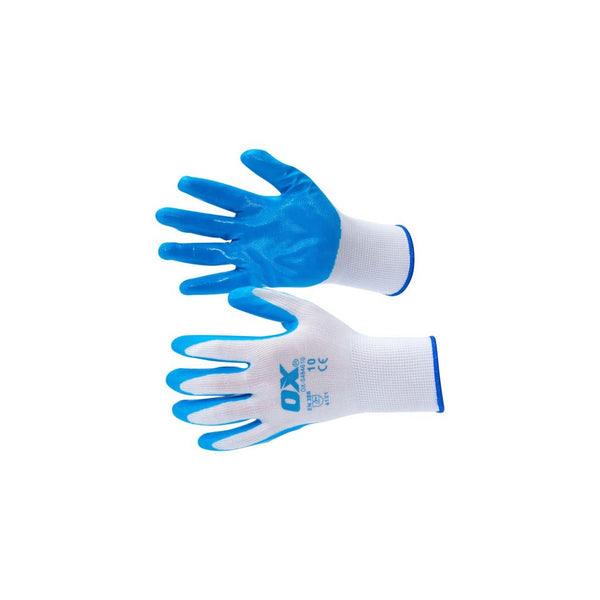 OX Polyester Lined Nitrile Glove - 5 Pack