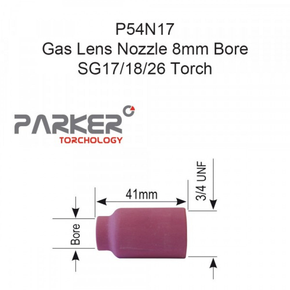 Std Gas Lens Cup 8mm Bore  #5 SG17/18/26 Pkt 10