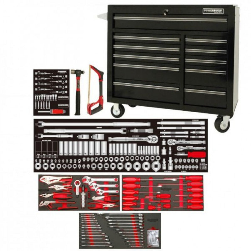 Powerbuilt 253pc Roller Cabinet & Assorted Tools