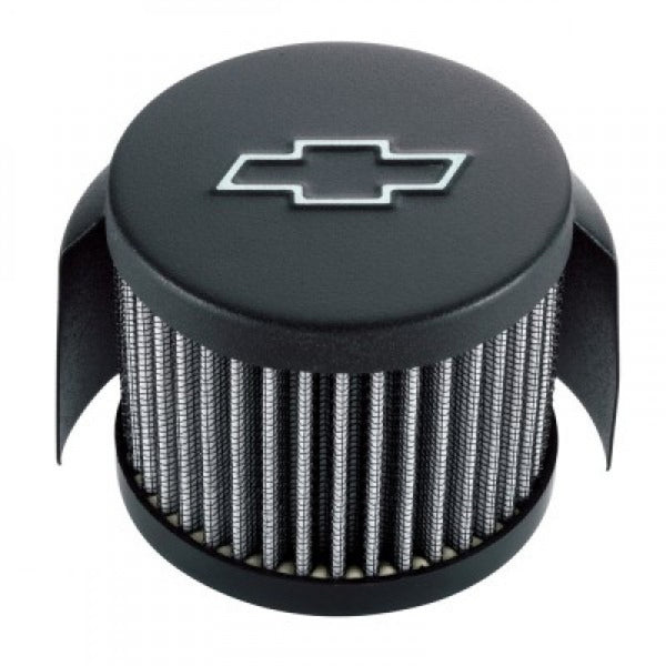 Proform Chevy Bowtie Push-In Air Breather Cap With Hood Black#141-613