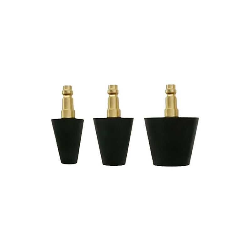 T&E Tools 3Pc Tapered Rubber Cone Set Exp.Tank