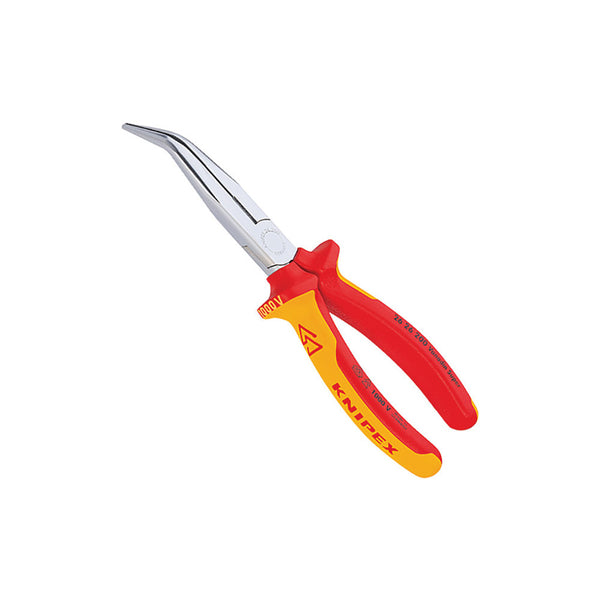 Knipex 200mm (8") VDE Long Bent Nose Pliers