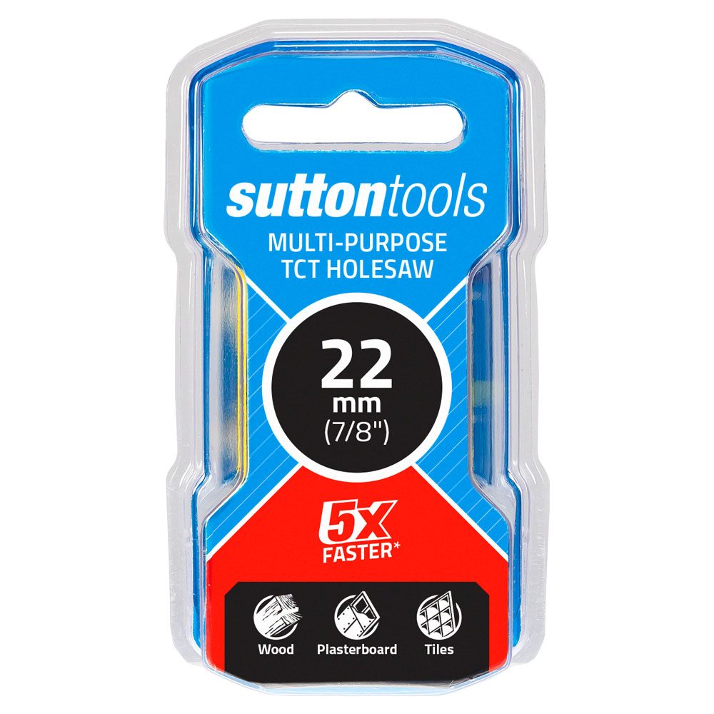 22mm Sutton Multipurpose TCT Holesaw