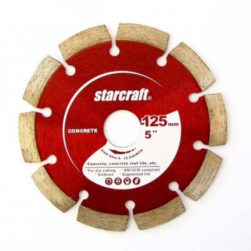 2 Pack Diamond Cutting Wheel Segmented 125mm